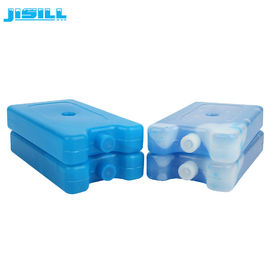 400 ग्राम खाद्य ग्रेड एचडीपीई प्लास्टिक फैन आइस पैक पारदर्शी सफेद नीले तरल के साथ