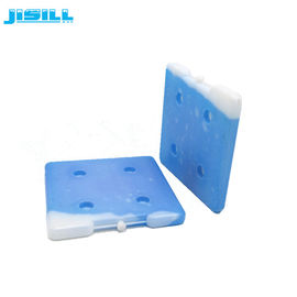 उच्च गुणवत्ता वाले चौकोर आकार 26 * 26 * 2.5 सेमी एचडीपीई हार्ड प्लास्टिक पुन: प्रयोज्य बर्फ ईंट जेल आइस पैक कूलर बॉक्स में