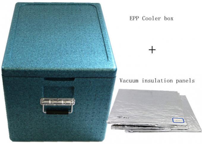 2-8 ℃ वैक्सीन परिवहन के लिए नई डिजाइन ईपीपी सामग्री 51 एल मेडिकल कूल बॉक्स
