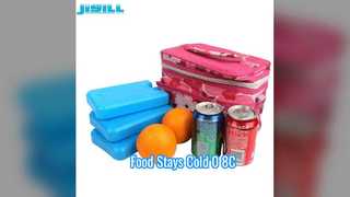 600 मिलीलीटर आइस पैक भोजन को 0-8C ठंडा रखें